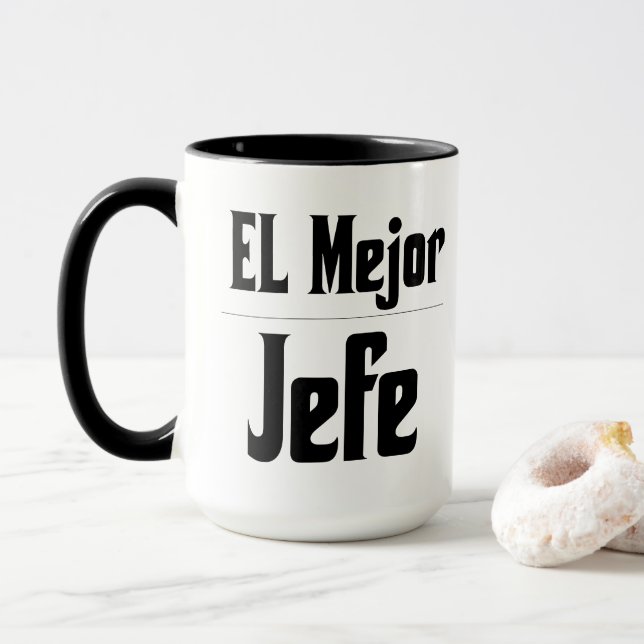 El Mejor Jefe Coffee Mug (With Donut)