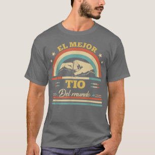 El Mejor Tio Del Mundo Men Retro Vintage Decor Tio T-Shirt