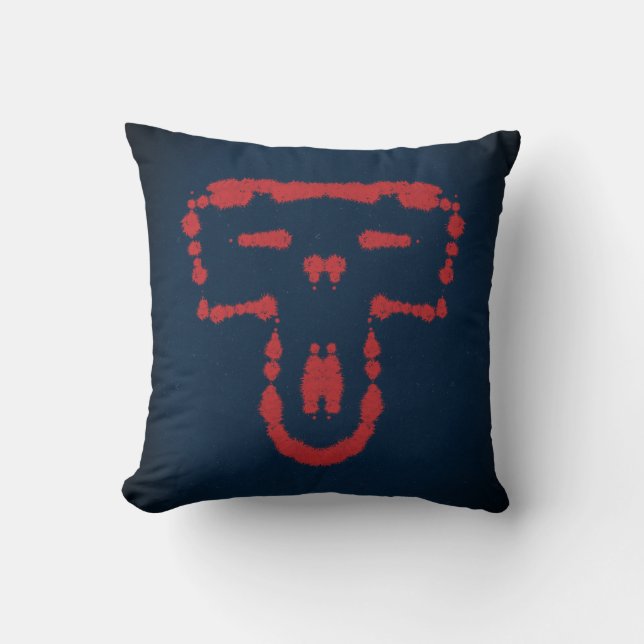 El mono - The Monkey Throw Pillow (Front)