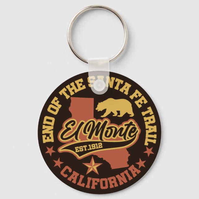 El Monte,California Keychain (Front)