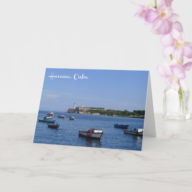El Morro, Havana, Cuba - card (Orchid)