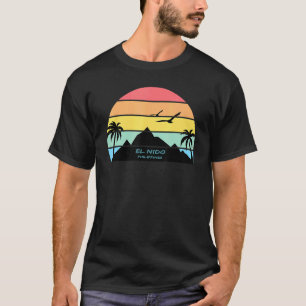 El Nido Palawan Philippines Beach Travel Palms Isl T-Shirt