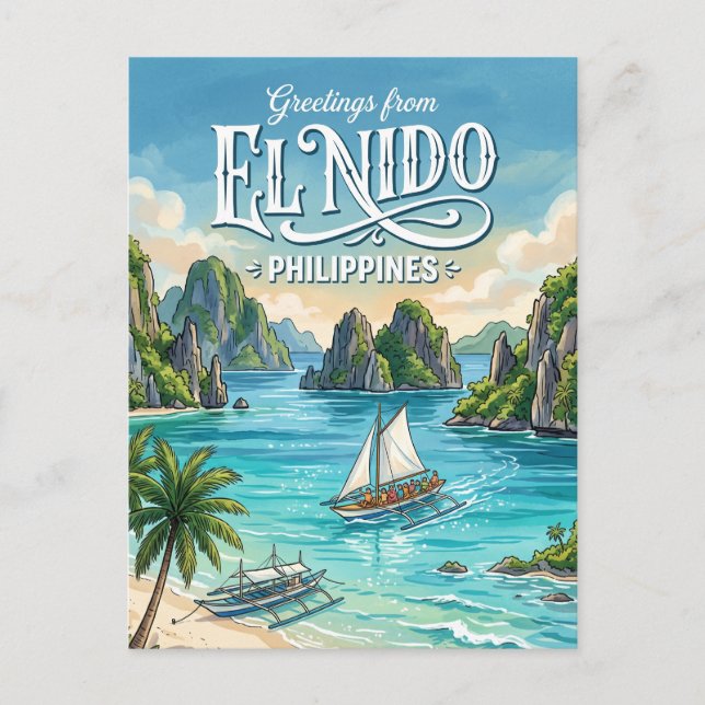 El Nido Philippines Postcard (Front)