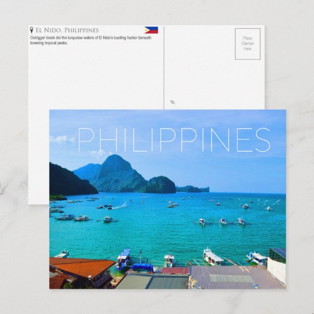 El Nido, Philippines Travel Postcard (Front/Back)
