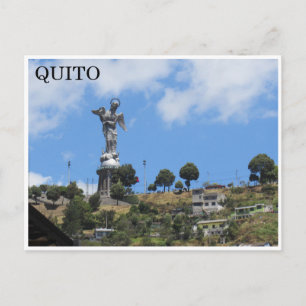el panecillo quito postcard