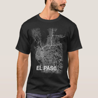 El Paso city map (LARGE PRINT) T-Shirt