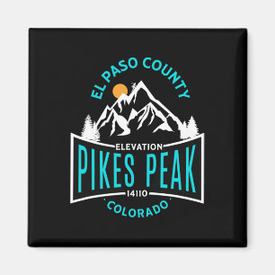 El Paso County Pikes Peak Colorado Climbing  Magnet