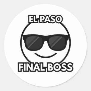 El Paso Final Boss Cool Emoji Sticker