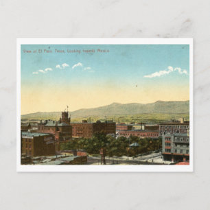El Paso, Texas 1909 Vintage Postcard