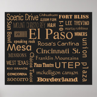El Paso, Texas Poster
