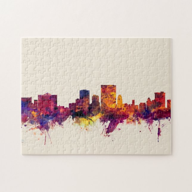 El Paso Texas Skyline Jigsaw Puzzle (Horizontal)