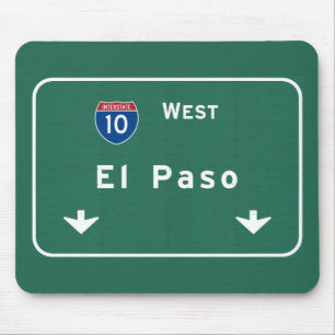 El Paso Texas tx Interstate Highway Freeway Road : Mouse Pad