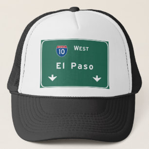 El Paso Texas tx Interstate Highway Freeway Road : Trucker Hat