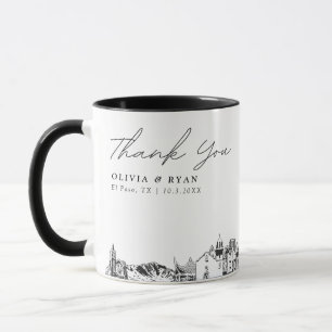 El Paso Wedding Simple Custom Coffee Mug