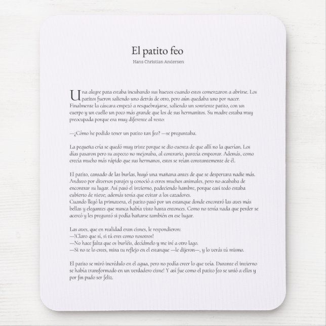 El patito feo mouse pad (Front)