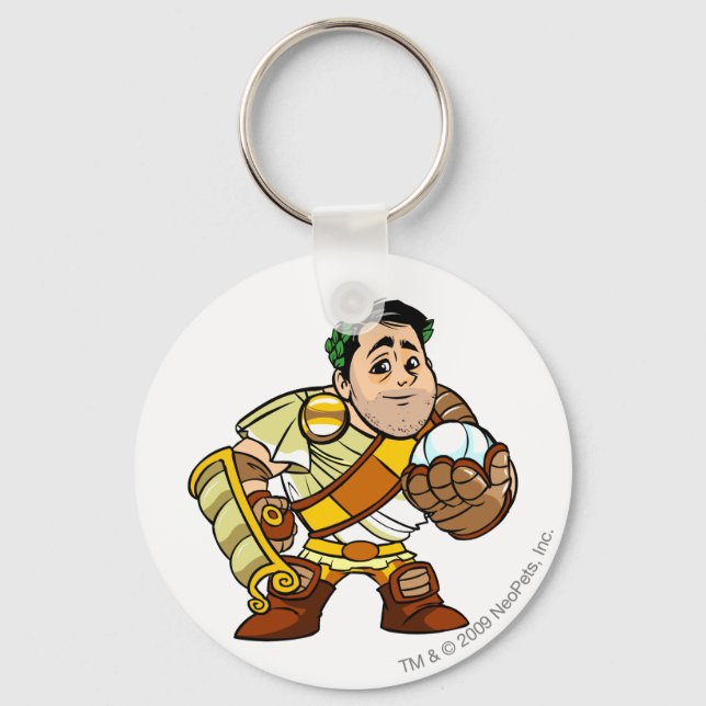 El Picklesaur Staff Altador Player Keychain (Front)