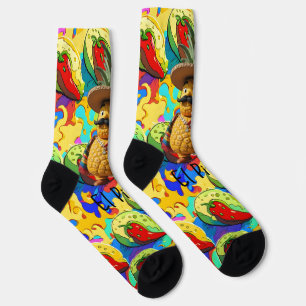 El PinCho Crew Socks - Pineapple Empire
