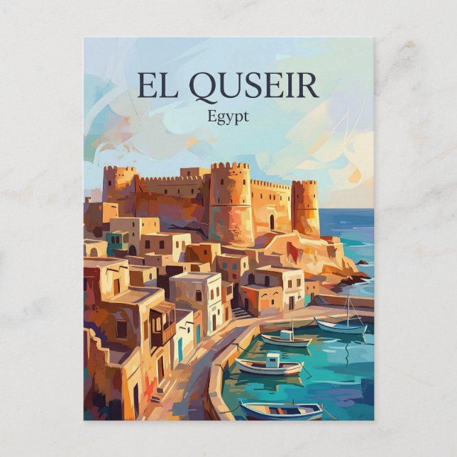 El Quseir Egypt Postcard (Front)