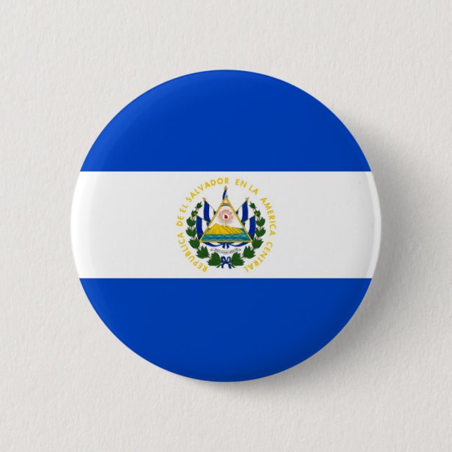 El Salvador 2 Inch Round Button (Front)