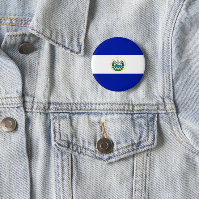 El Salvador 2 Inch Round Button (In Situ)