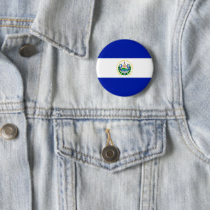 El Salvador 2 Inch Round Button