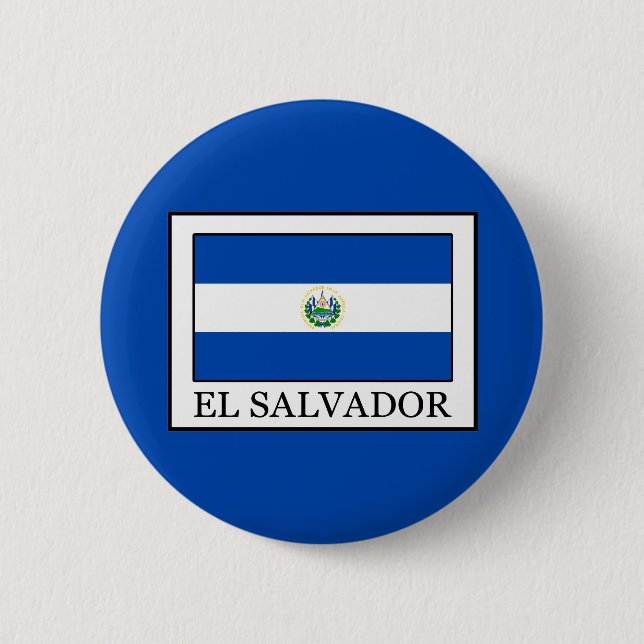 El Salvador 2 Inch Round Button (Front)