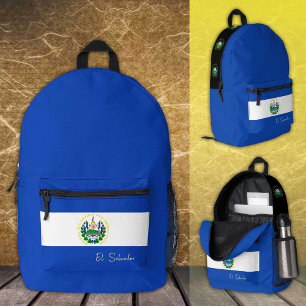 El Salvador, backpack, El Salvador Flag /patriotic Printed Backpack