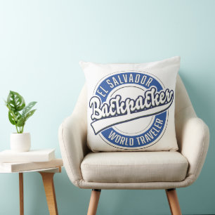 El Salvador backpacker world traveller Throw Pillow
