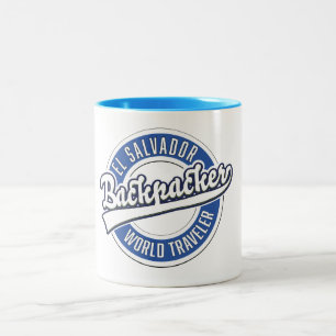 El Salvador backpacker world traveller Two-Tone Coffee Mug