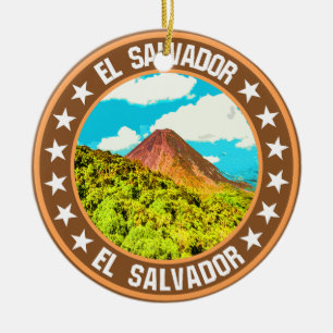 El Salvador                                        Ceramic Ornament
