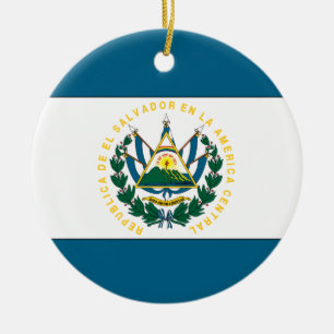 El Salvador Ceramic Ornament