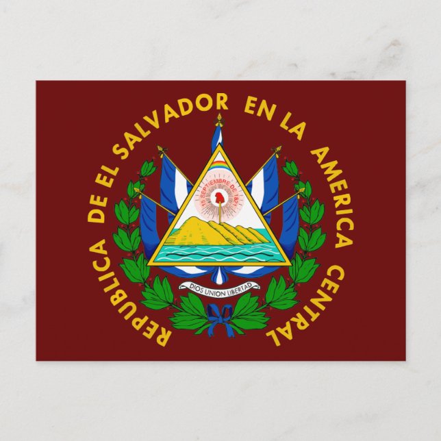 El Salvador COA Postcard (Front)
