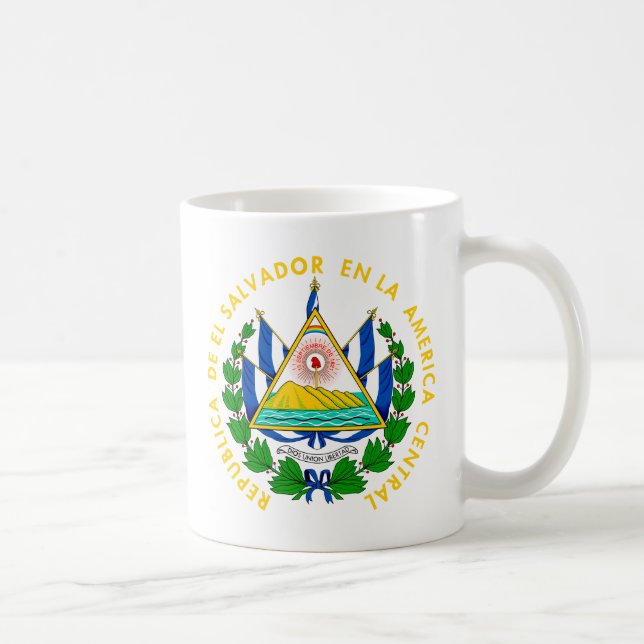 El Salvador coat of arms Coffee Mug (Right)