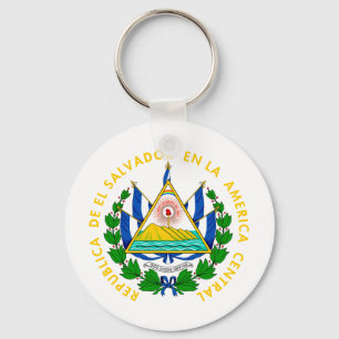 El Salvador coat of arms Keychain