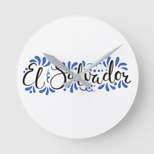 El Salvador Design Wall Clock