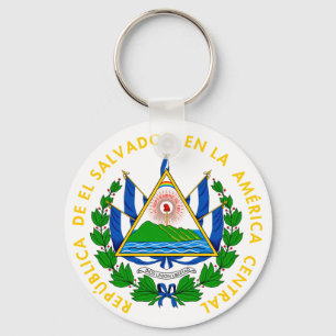 el salvador emblem keychain