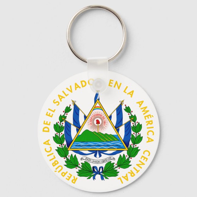 el salvador emblem keychain (Front)