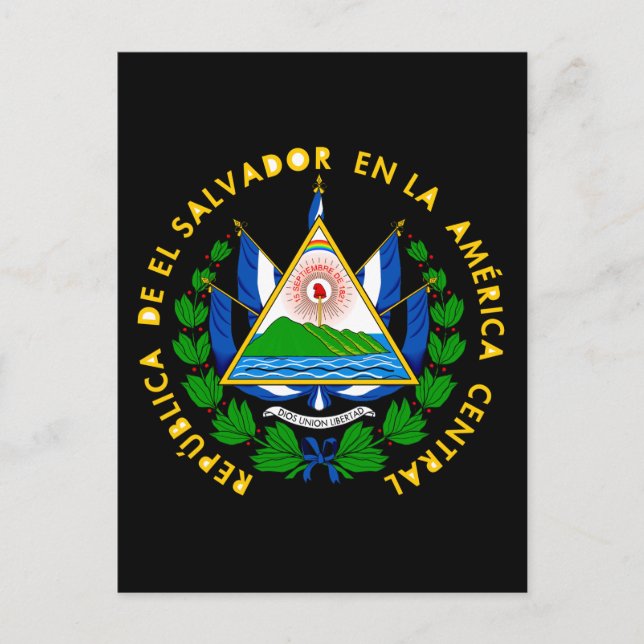 el salvador emblem postcard (Front)