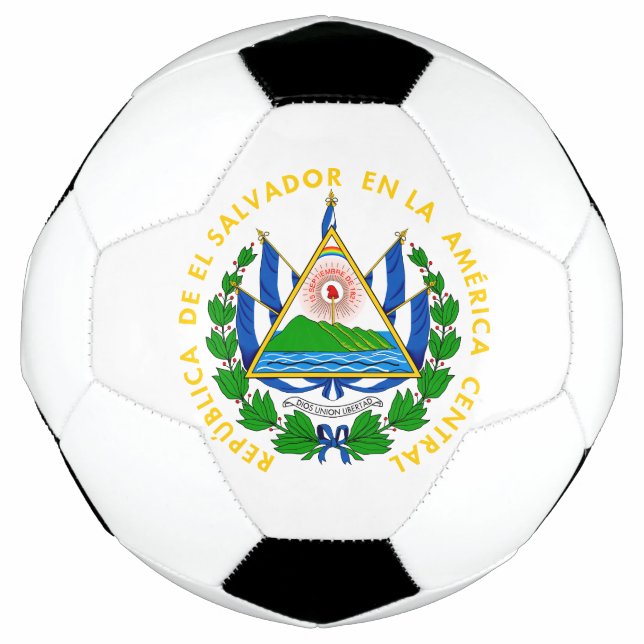 el salvador emblem soccer ball (Front)