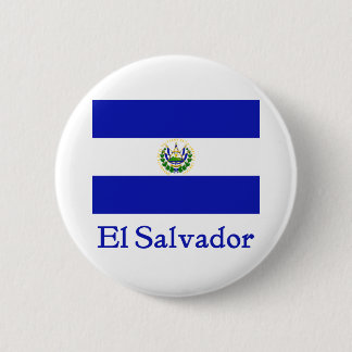 El Salvador Flag 2 Inch Round Button