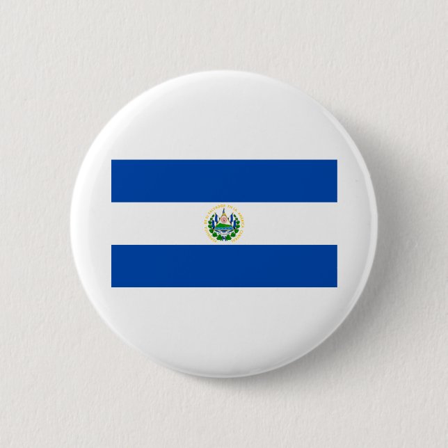 El Salvador Flag 2 Inch Round Button (Front)