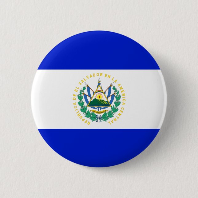 El Salvador flag 2 Inch Round Button (Front)