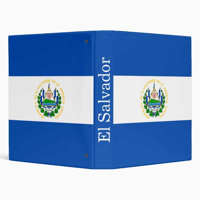 El Salvador Flag Binder (Background)