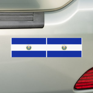 El Salvador Flag Bumper Sticker