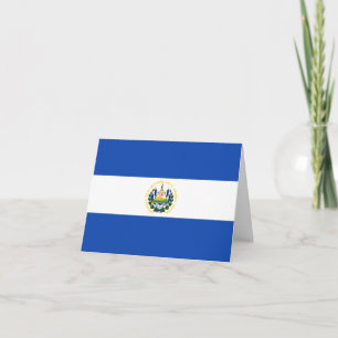 El Salvador Flag Card