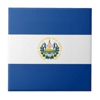 El Salvador Flag Ceramic Tile