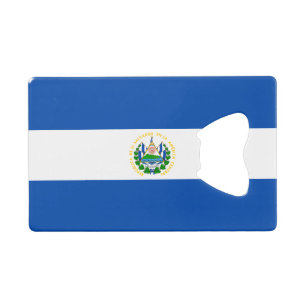 El Salvador Flag Credit Card Bottle Opener
