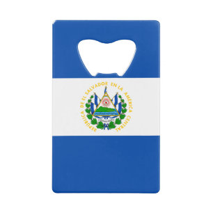 El Salvador Flag Credit Card Bottle Opener
