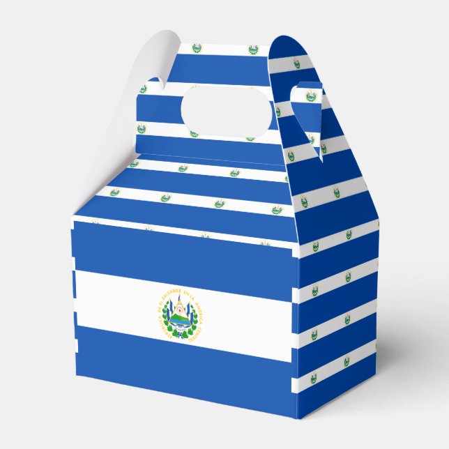 El Salvador flag Favor Box (Front Side)