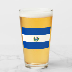 El Salvador Flag Glass